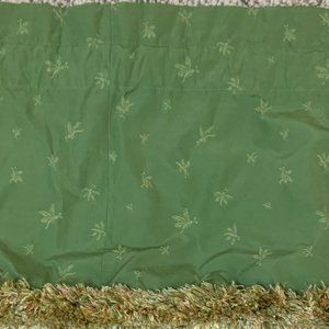 Custom made lined valance with  colorful trim (76" width before gathering)